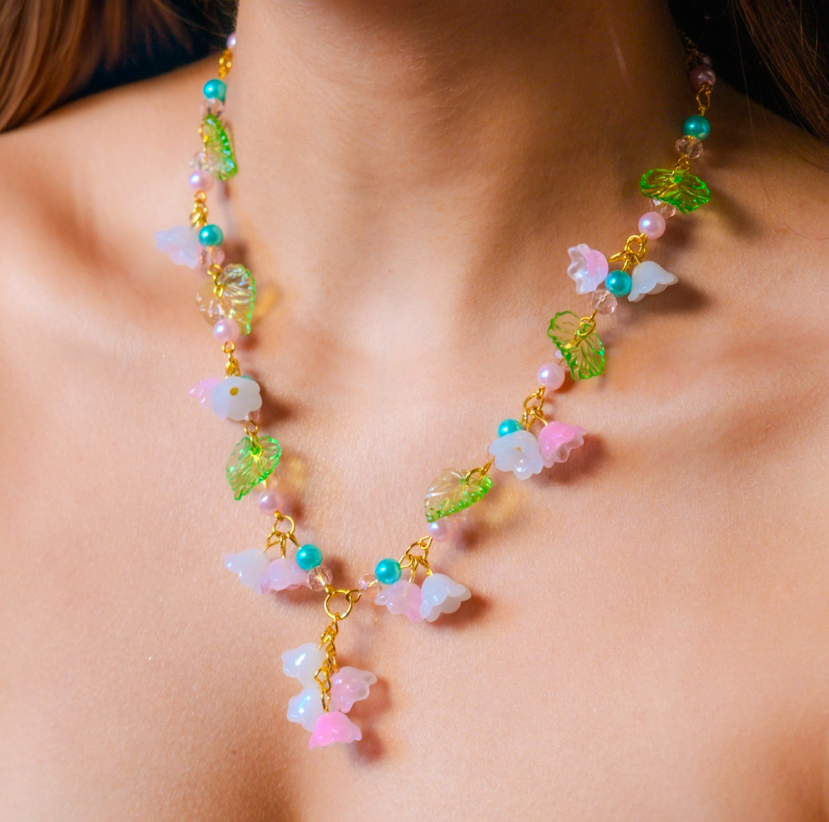 Fairy Lily of the Valley Necklace Flower Aesthetic