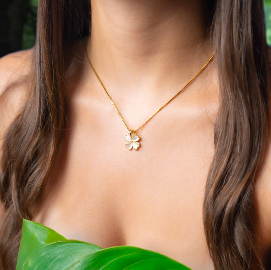 Exquisite Love Beautiful Flower Necklace Fashion Classic Geometric Niche Light Luxury Stainless Steel Clavicle Chain