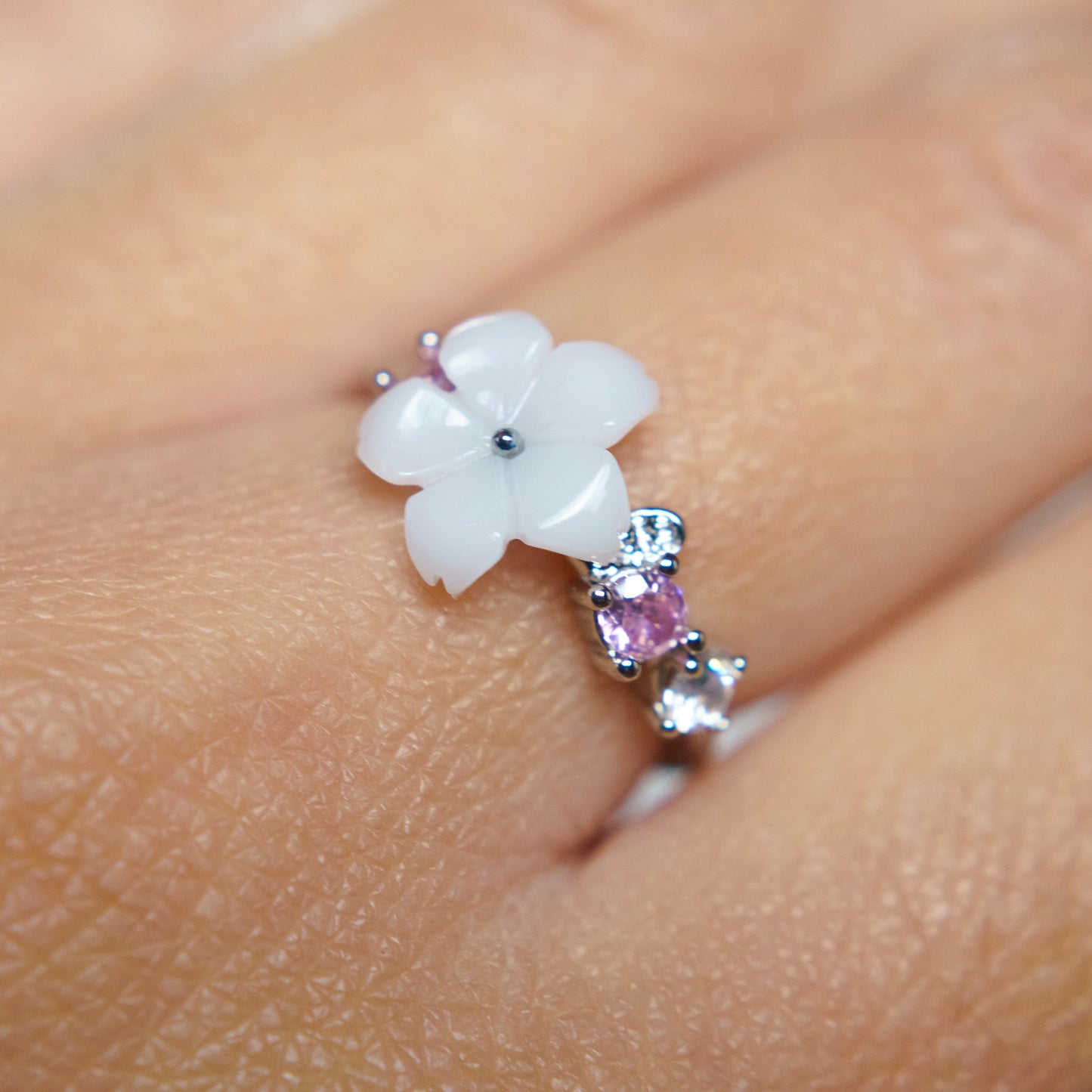 Soft Camellia Ring