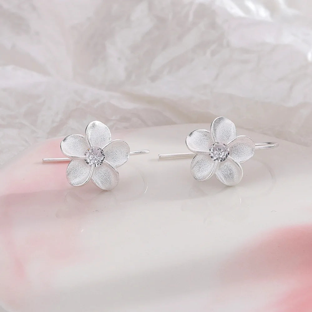 Frosted Florette Earrings