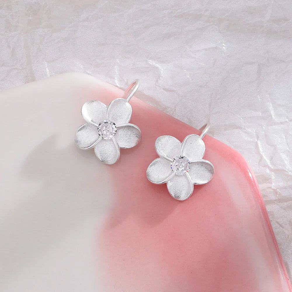 Frosted Florette Earrings